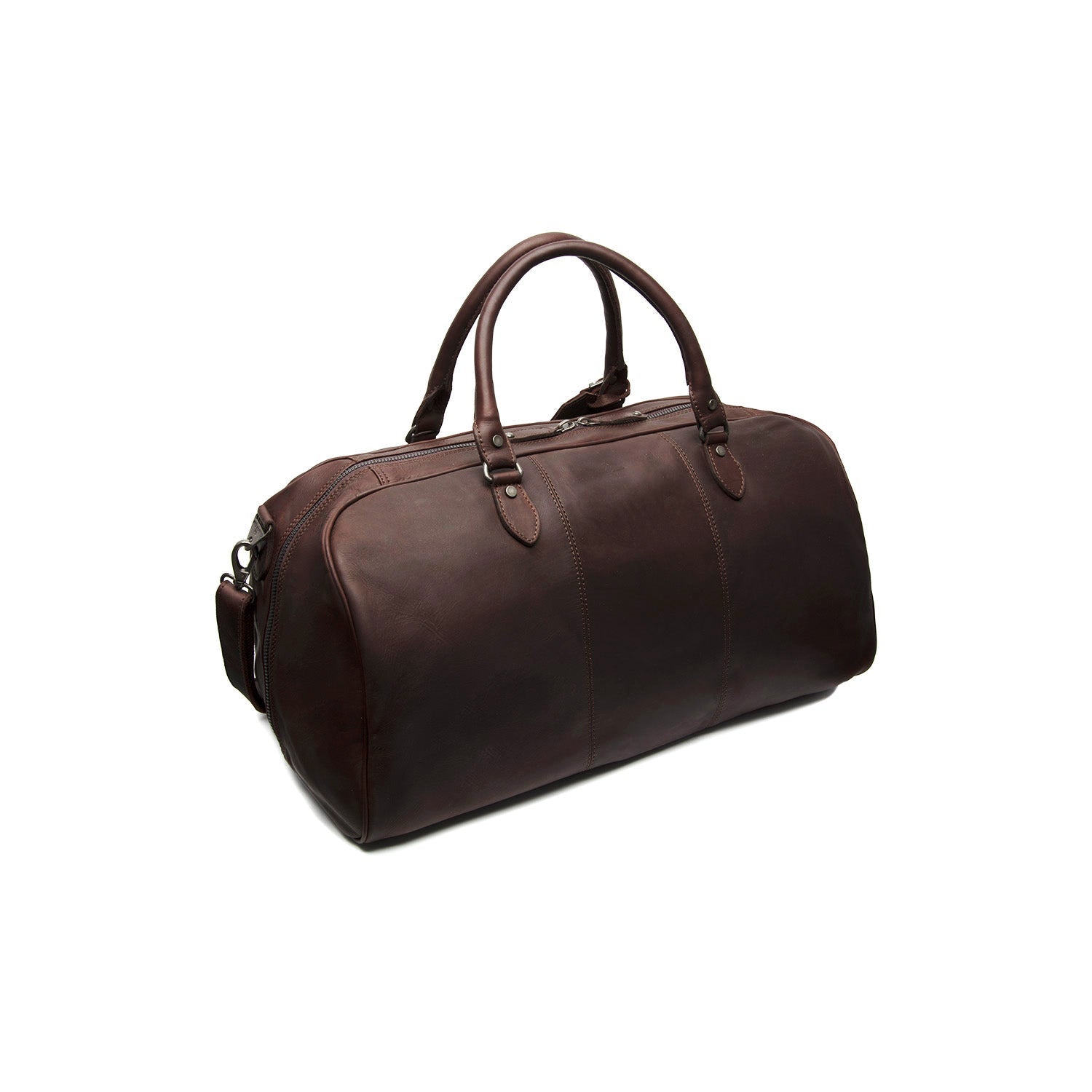 Brown Leather Weekender Bag William, detail view 6