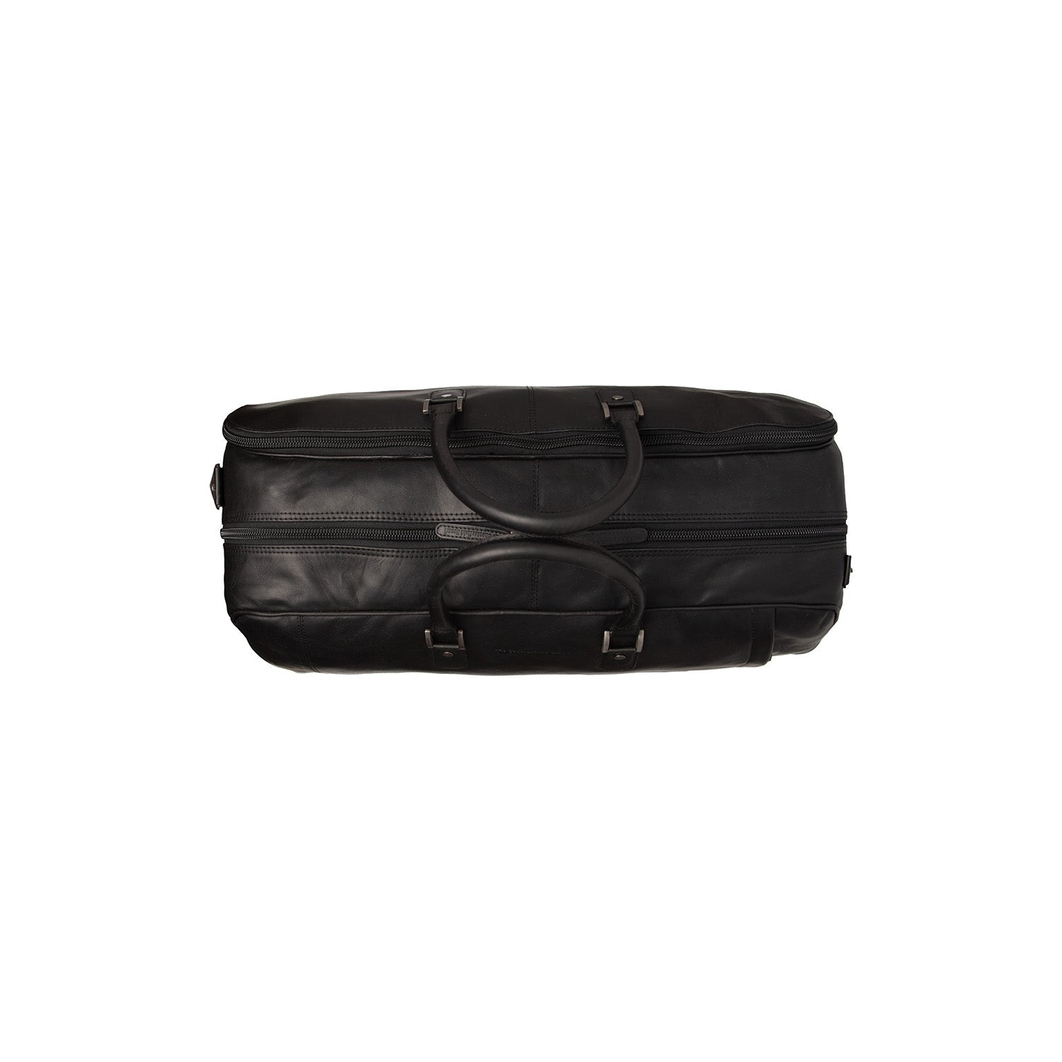 Black Leather Weekender Trolley Jayven, detail view 4