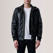 Lester Brown Suede Bomber Jacket – alternate product view 1
