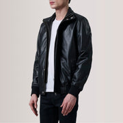 Lester Brown Suede Bomber Jacket – alternate product view 3