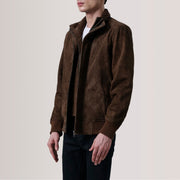 Lester Brown Suede Bomber Jacket – alternate product view 4