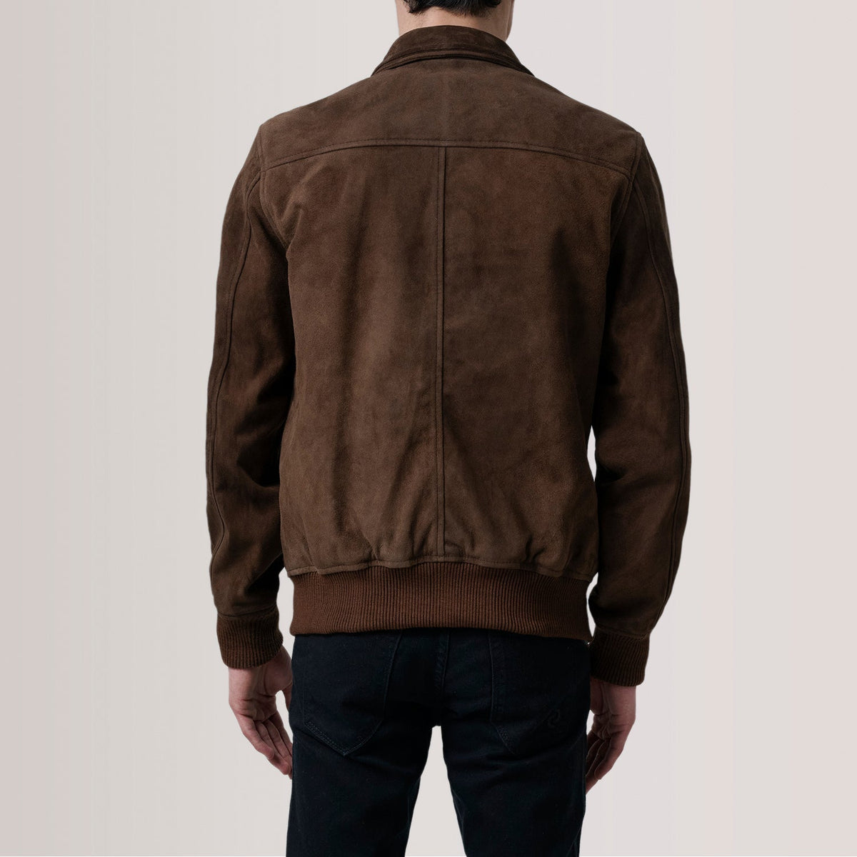 Lester Brown Suede Bomber Jacket – alternate product view 5