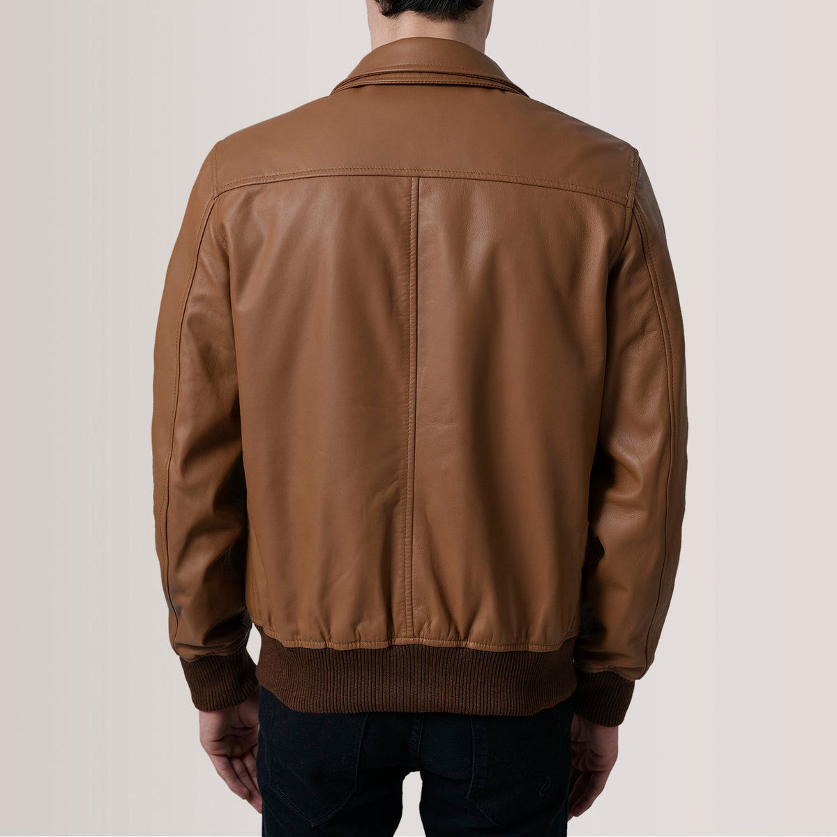 Lester Brown Suede Bomber Jacket – alternate product view 5