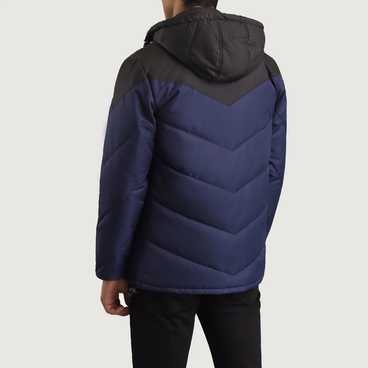 Luka Black & Blue Hooded Puffer Jacket - image 5