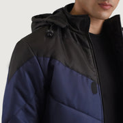 Luka Black & Blue Hooded Puffer Jacket - image 6