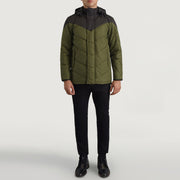 Luka Black & Green Hooded Puffer Jacket - image 3