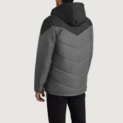 Luka Black & Grey Hooded Puffer Jacket - image 5