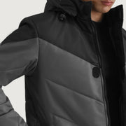 Luka Black & Grey Hooded Puffer Jacket - image 6