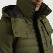 Malcolm Green Hooded Puffer Jacket - image 5