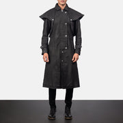 Maverick Black Leather Duster - image 1
