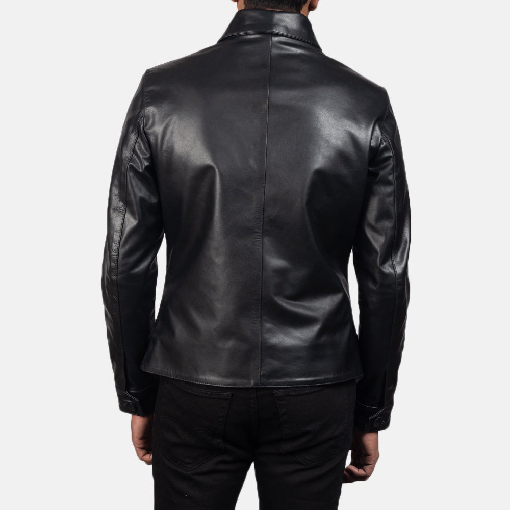 Authentic Cowhide Leather with Semi-aniline Finish Grain Texture & Heavy-Duty Seam Stitching Detail