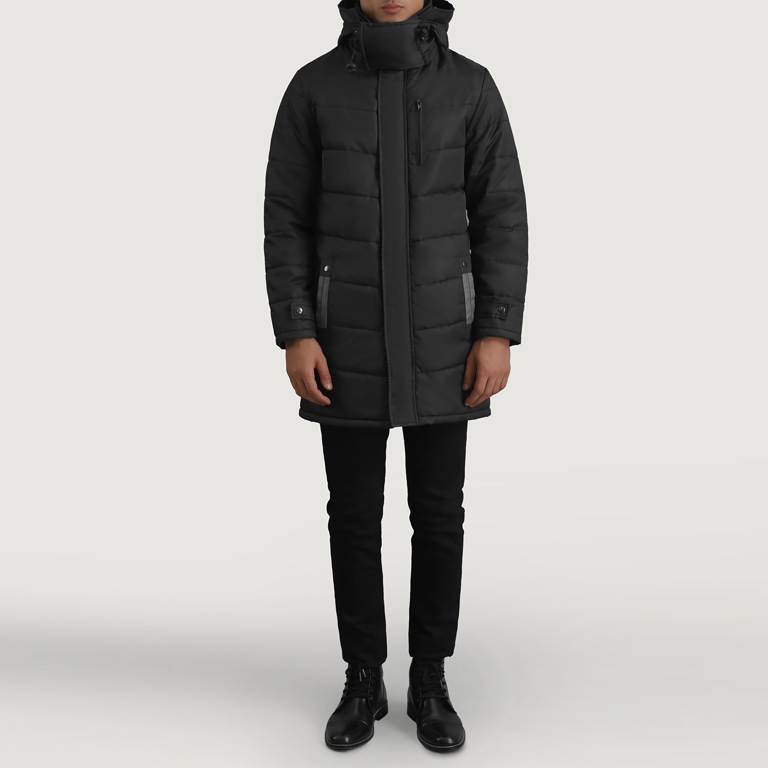 Moore Black Hooded Parka - image 3