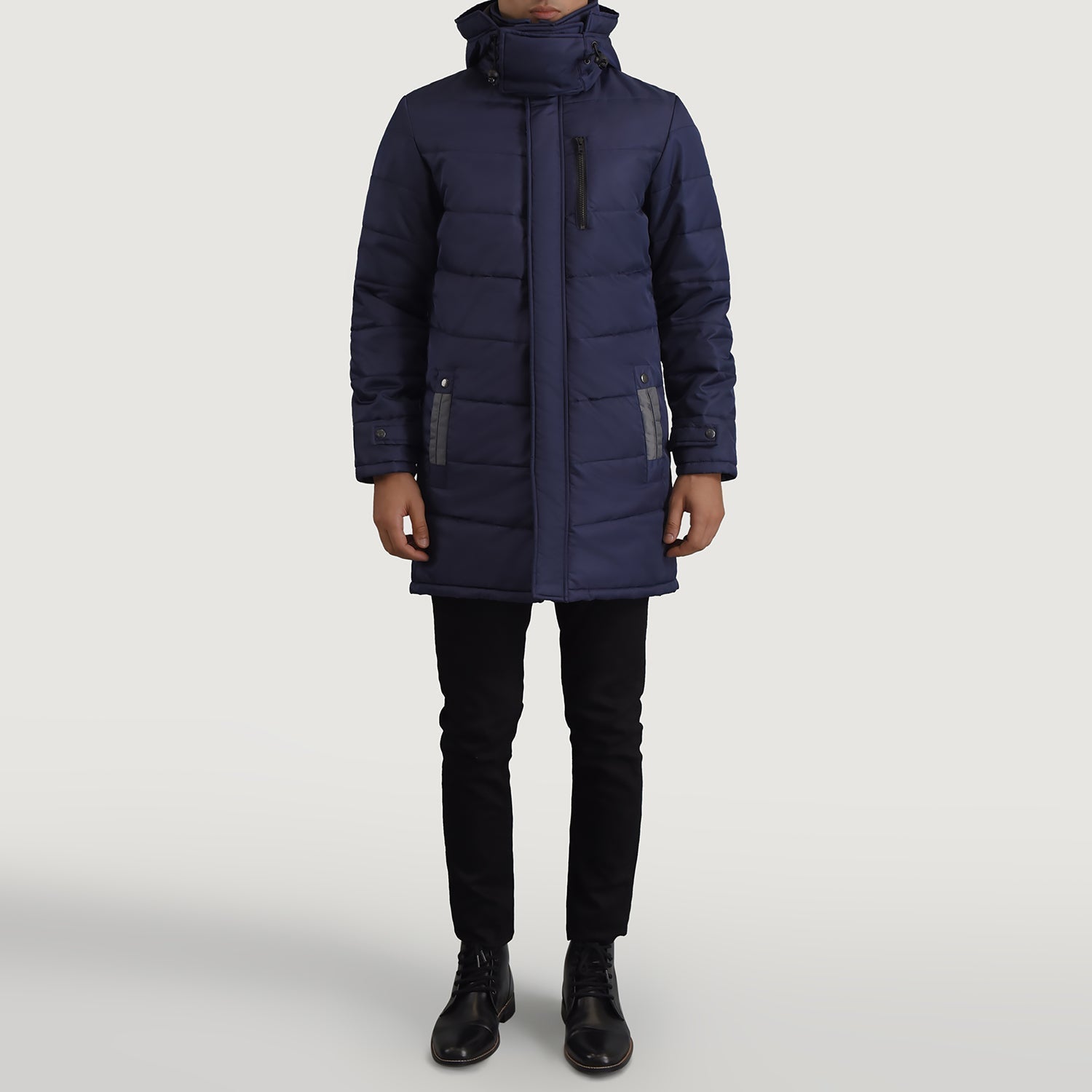Moore Blue Hooded Parka - image 3