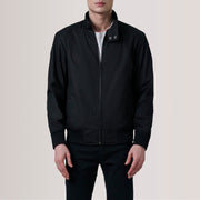 Morrison Black Canvas Bomber Jacket - image 5