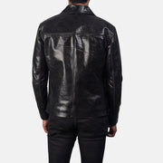 Authentic Cowhide Leather Grain Texture & Heavy-Duty Seam Stitching Detail