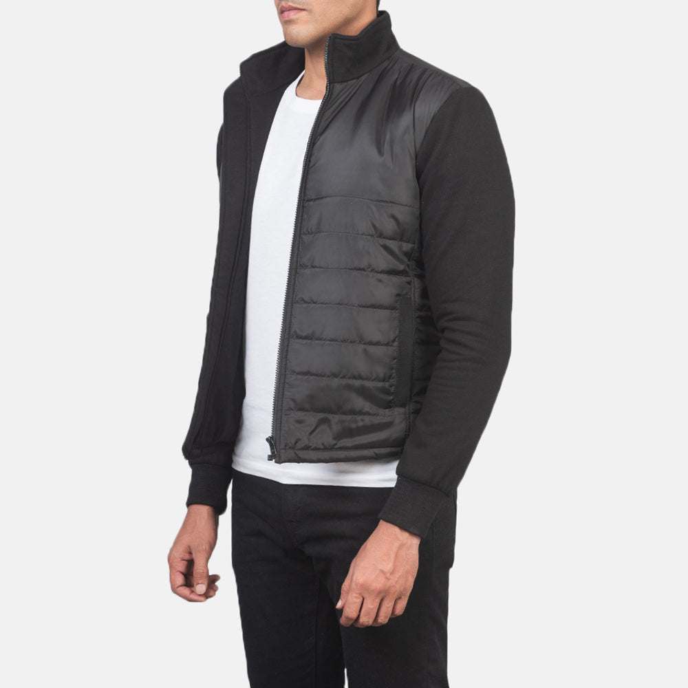 Nashville Quilted Black Windbreaker Jacket - image 2