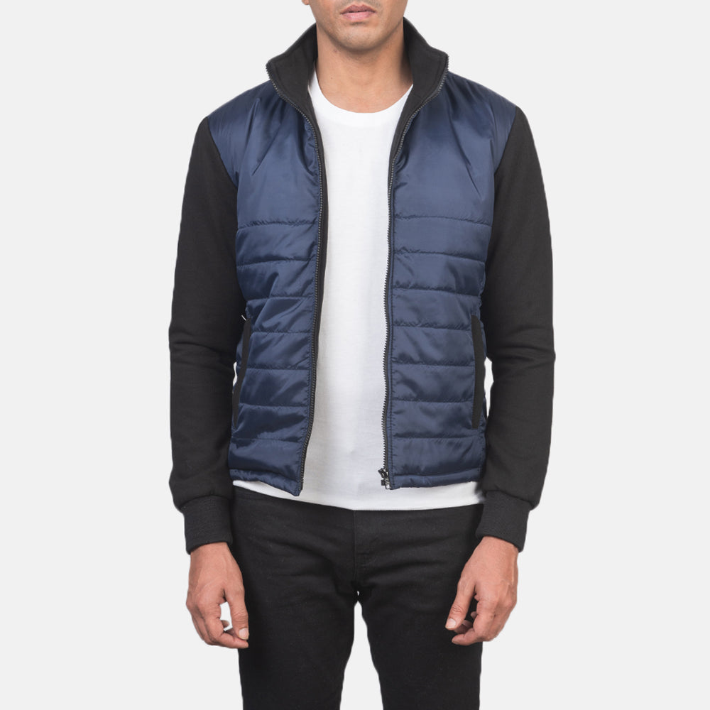 Nashville Quilted Blue Windbreaker Jacket - image 1