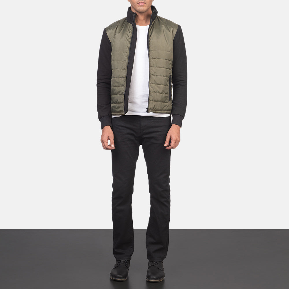 Nashville Quilted Green Windbreaker Jacket - image 3
