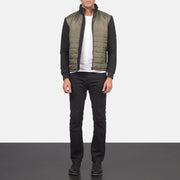 Nashville Quilted Green Windbreaker Jacket - image 3