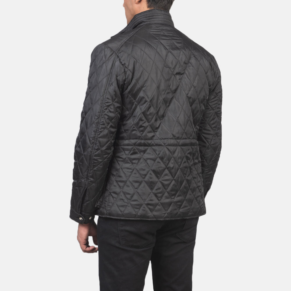 Nelson Quilted Black Windbreaker Jacket - image 5