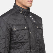 Nelson Quilted Black Windbreaker Jacket - image 6