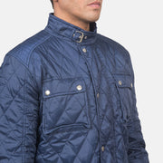Nelson Quilted Blue Windbreaker Jacket - image 5