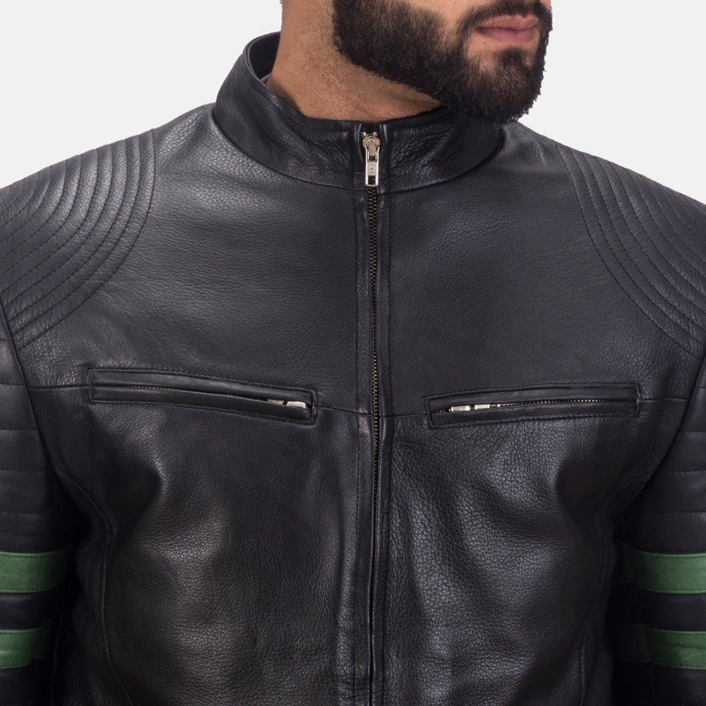 Authentic Cowhide Leather Grain Texture & Heavy-Duty Seam Stitching Detail