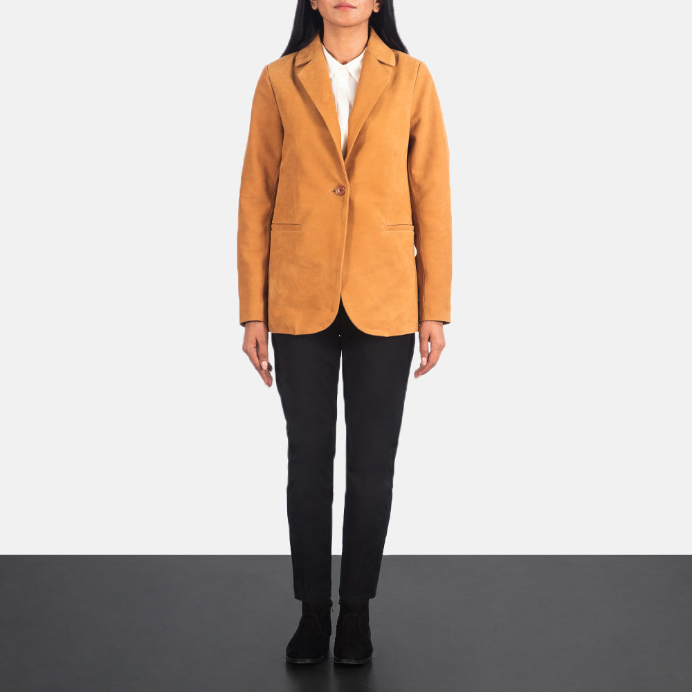 Norma Brown Nubuck Blazer - image 3
