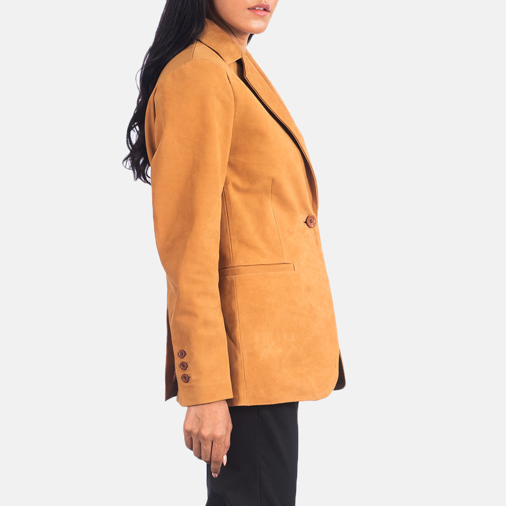 Norma Brown Nubuck Blazer - image 4