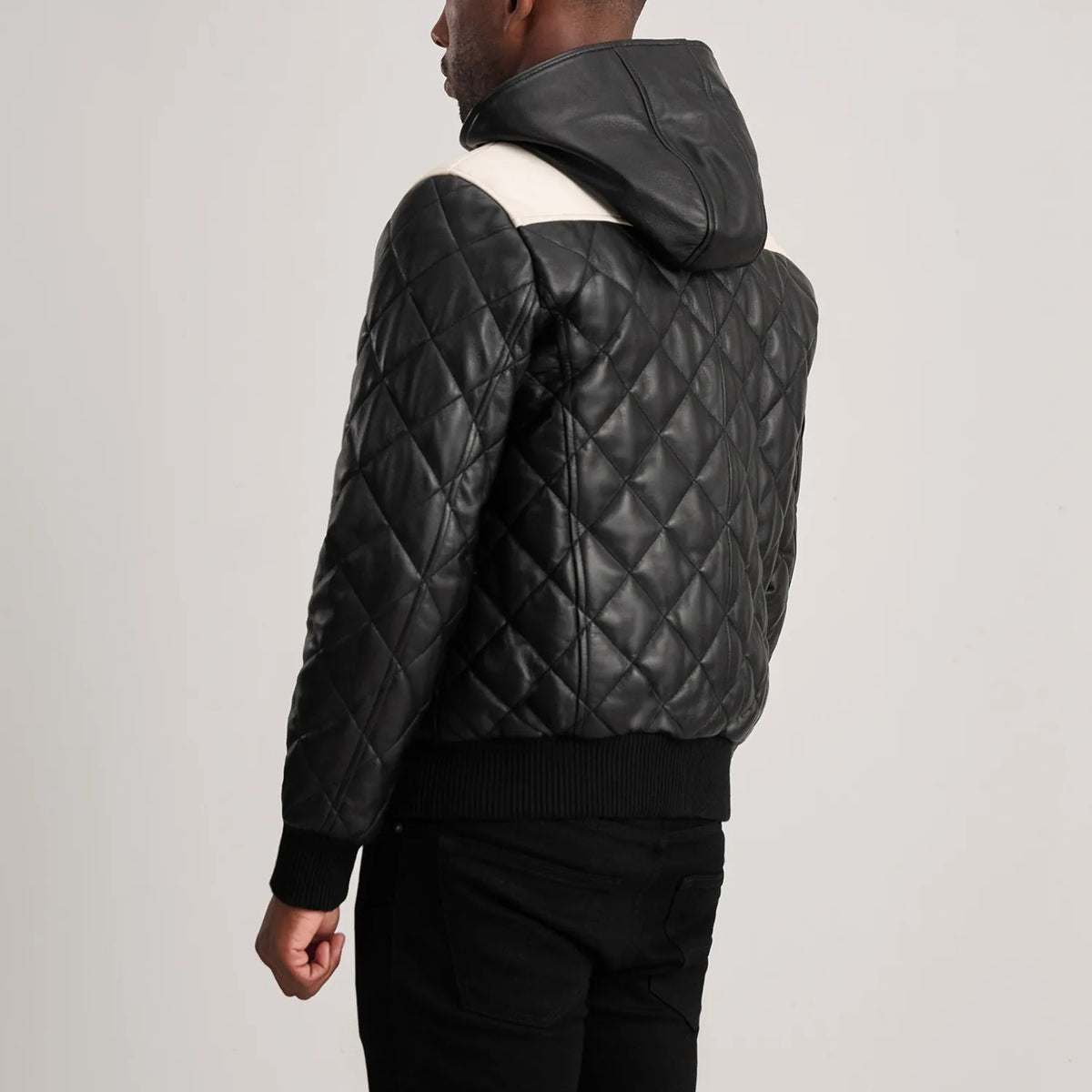Authentic Sheepskin Leather with Semi-Aniline Finish Grain Texture & Heavy-Duty Seam Stitching Detail