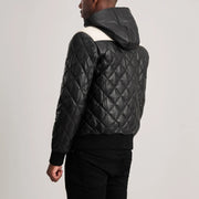 Authentic Sheepskin Leather with Semi-Aniline Finish Grain Texture & Heavy-Duty Seam Stitching Detail