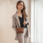 Cognac ORLAVEN Beige Shoulder Strap, product view 2