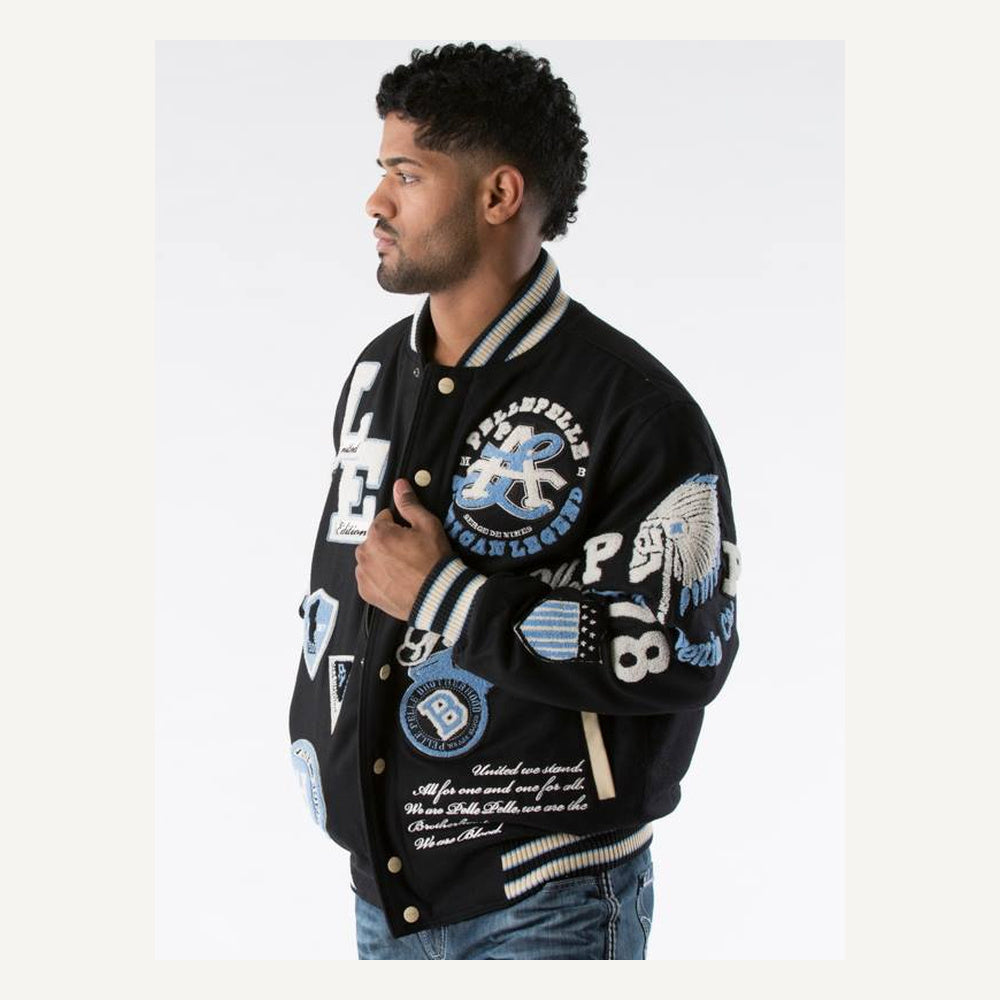 
Premium Embroidered Leather Jacket