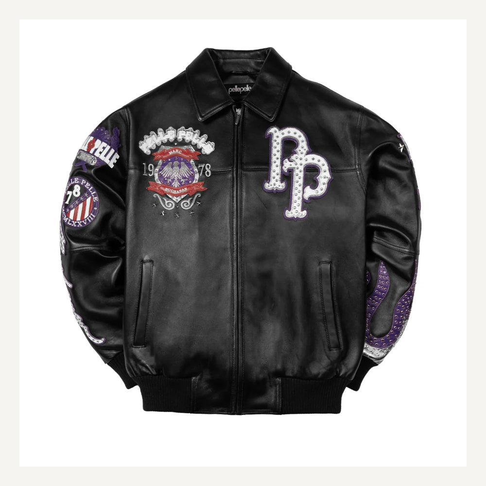 
World Famous Varsity Leather Jacket