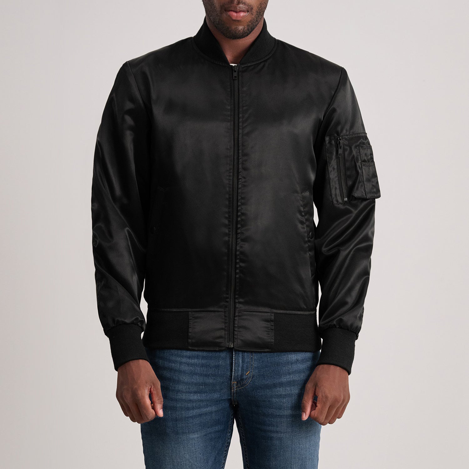Quinton MA-1 Black Bomber Jacket - image 1