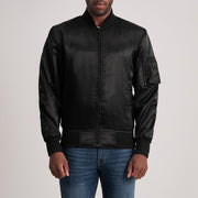 Quinton MA-1 Black Bomber Jacket - image 1