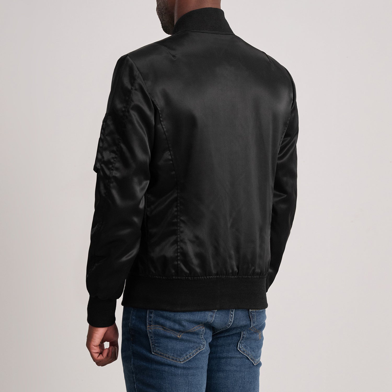 Quinton MA-1 Black Bomber Jacket - image 5