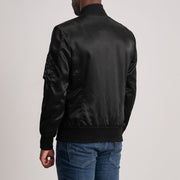 Quinton MA-1 Black Bomber Jacket - image 5