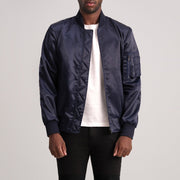 Quinton MA-1 Blue Bomber Jacket - image 3