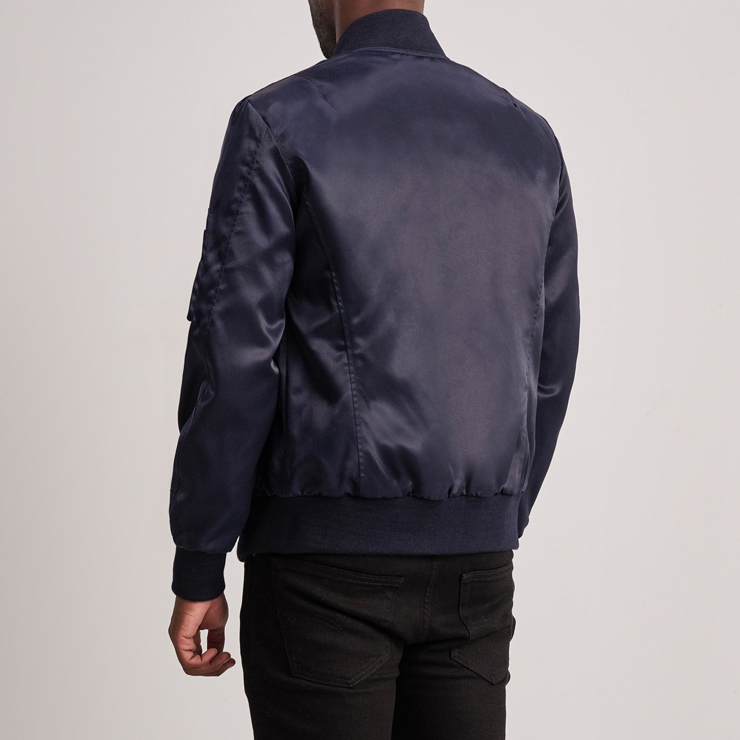 Quinton MA-1 Blue Bomber Jacket - image 5