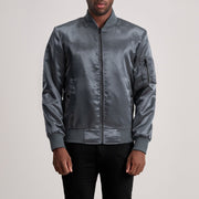 Quinton MA-1 Grey Bomber Jacket - image 1