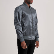 Quinton MA-1 Grey Bomber Jacket - image 2