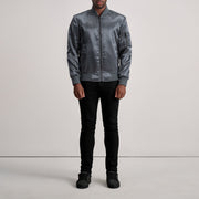 Quinton MA-1 Grey Bomber Jacket - image 4