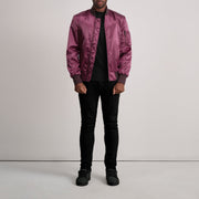 Quinton MA-1 Maroon Bomber Jacket - image 4