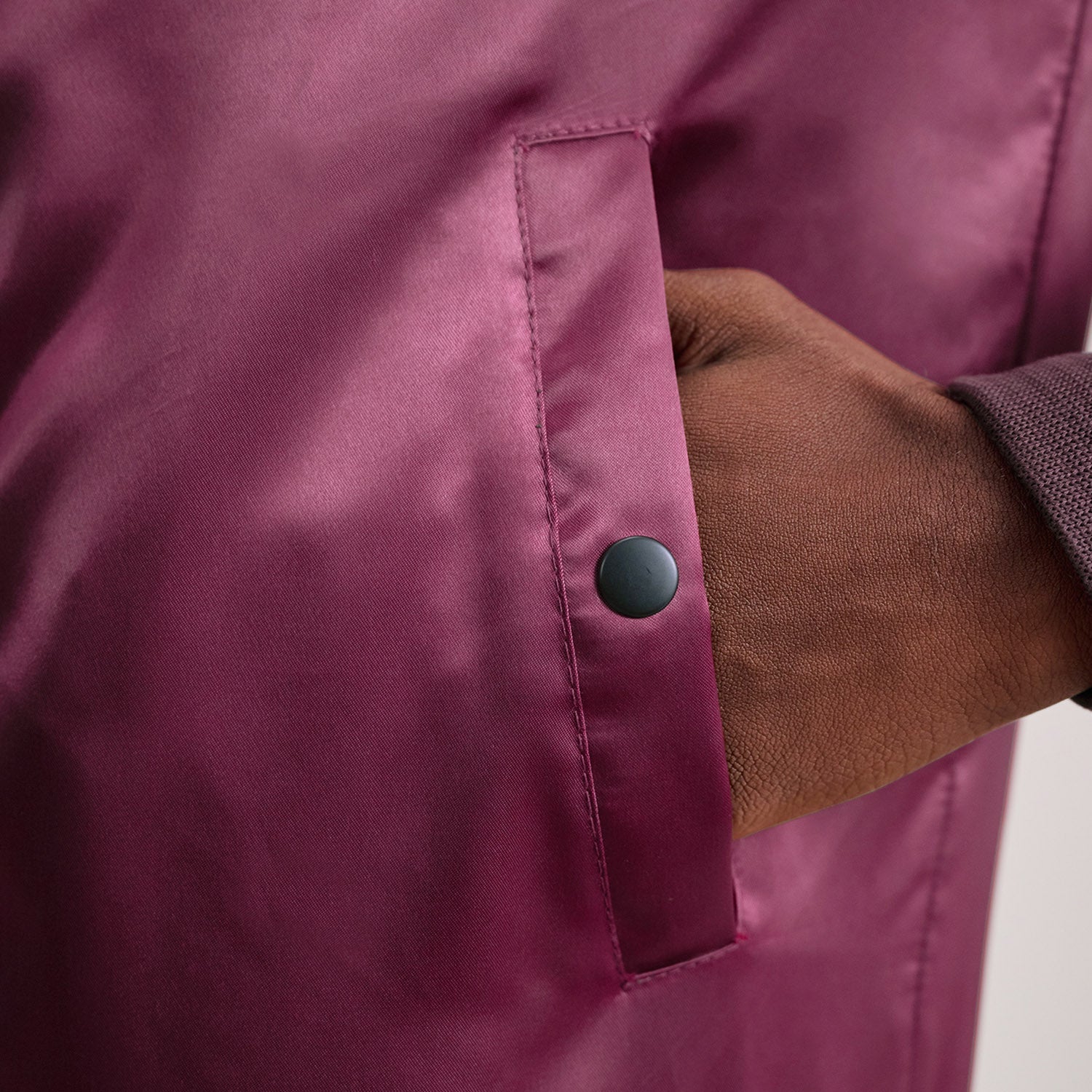 Quinton MA-1 Maroon Bomber Jacket - image 6