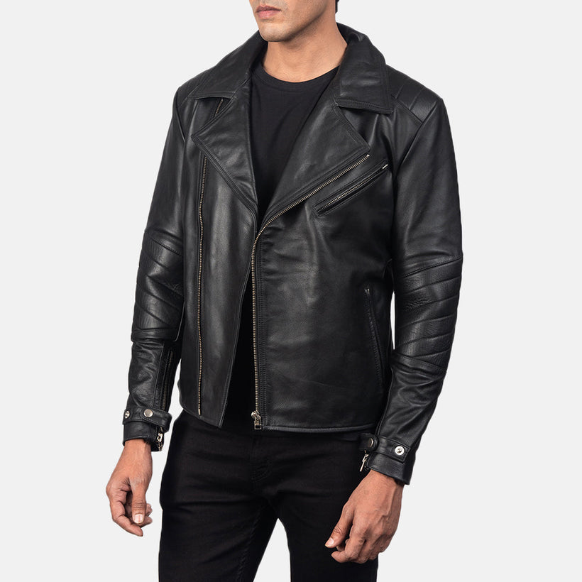 Raiden Leather Biker Jacket – alternate product view 2