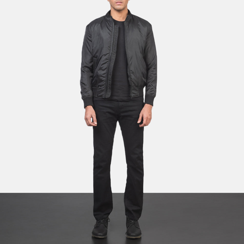 Ramon Black Bomber Jacket - image 3