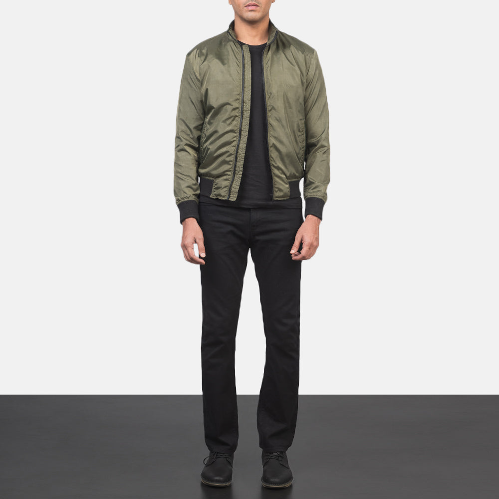 Ramon Green Bomber Jacket - image 3