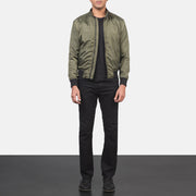 Ramon Green Bomber Jacket - image 3