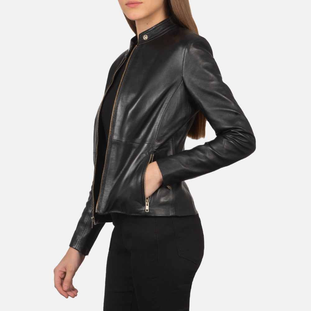 Rave Brown Biker Jacket – alternate product view 3